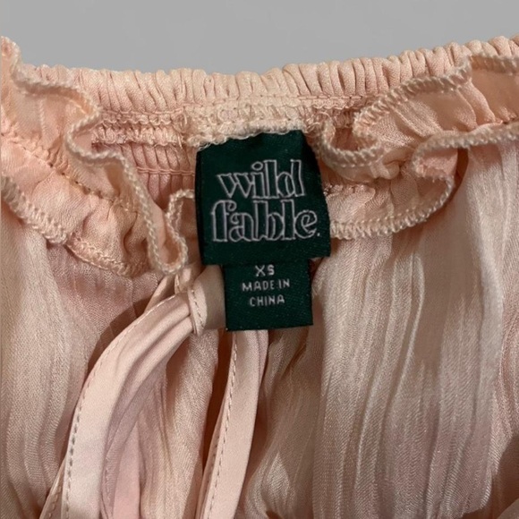 🩰 NWT Wild Fable Mini Dress~Women’s XS~Light Pink~Ruffled/Tiered Design - Picture 6 of 6